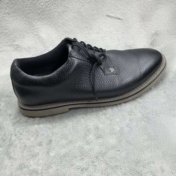 G/Fore G4 Gallivanter Golf Shoes Onyx Black Pebbled Leather Men’s Size 13 main image 10